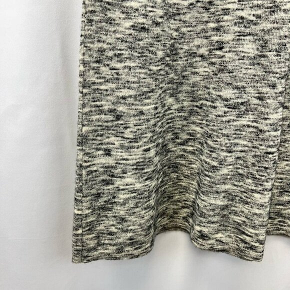 Theory Womens A Line Dress Black Marled Jewel Neck Short Sleeve Wool Blend S - Picture 7 of 10